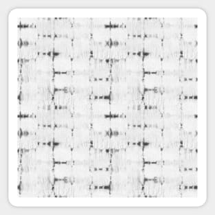 Soft texture of Shibori squares - black and white, gray Sticker